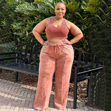 Load image into Gallery viewer, Curve Ease Crop &amp; Wide-Leg Set