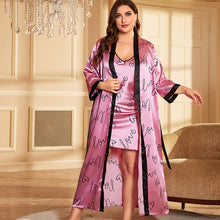 Load image into Gallery viewer, Silk Lounge Shorts &amp; Gown Set