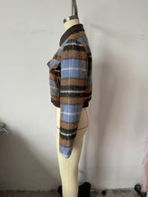 Load image into Gallery viewer, Brown Sugar Plaid Jacket