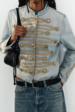 Load image into Gallery viewer, City Command Cropped Denim Jacket