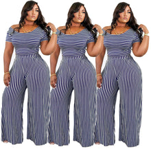 Load image into Gallery viewer, Stripe Social Wide-Collar Set