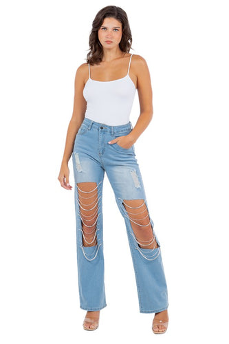 Denim Boyfriend Style Jeans