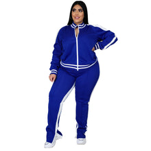 Load image into Gallery viewer, Plus Size Fall Winter Long-Sleeved Trousers Set