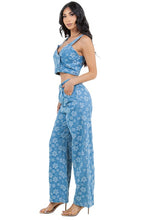 Load image into Gallery viewer, FAHION DENIM TWO PIECE PANTS SET
