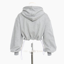 Load image into Gallery viewer, Double Take Cutout Hoodie Set