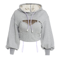 Load image into Gallery viewer, Double Take Cutout Hoodie Set