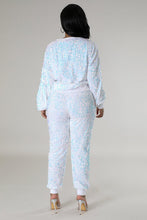 Load image into Gallery viewer, WOMEN FASHION SEQUIN TWO PIECE PANT SET