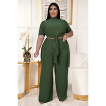 Load image into Gallery viewer, Lace-Up After Dark Wide-Leg Set
