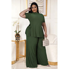 Load image into Gallery viewer, Lace-Up After Dark Wide-Leg Set