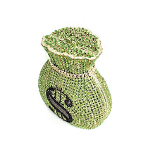 Load image into Gallery viewer, Luxury Rich Dollar Crystal Clutches