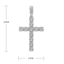 Load image into Gallery viewer, Iced Cross Tennis Chain Necklace