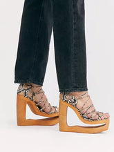Load image into Gallery viewer, Lace-Up Gladiator Wedge Sandals