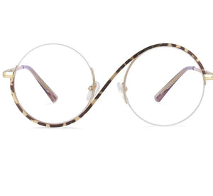 Vintage Metal Half Frame Glasses