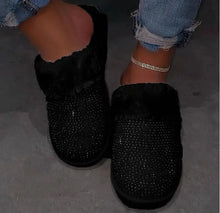 Load image into Gallery viewer, Cozy Sparkle Plush Slippers