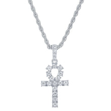 Load image into Gallery viewer, Iced Cross Tennis Chain Necklace