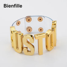 Load image into Gallery viewer, Custom Name Clear Cuff Bracelet