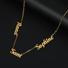 Load image into Gallery viewer, Gold Personalized Necklace