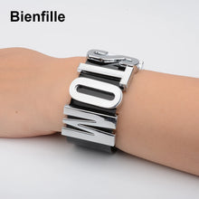 Load image into Gallery viewer, Custom Name Clear Cuff Bracelet