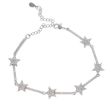 Load image into Gallery viewer, Crystal Silver Bracelet
