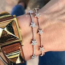 Load image into Gallery viewer, Crystal Silver Bracelet