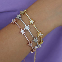 Load image into Gallery viewer, Crystal Silver Bracelet