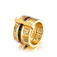 Load image into Gallery viewer, Roman Spark Three-Layer Ring