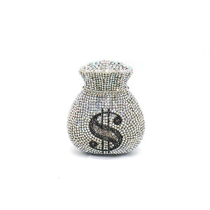 Luxury Rich Dollar Crystal Clutches