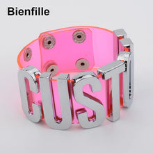 Load image into Gallery viewer, Custom Name Clear Cuff Bracelet