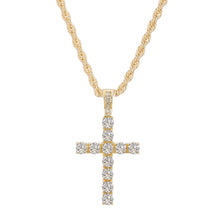 Load image into Gallery viewer, Iced Cross Tennis Chain Necklace