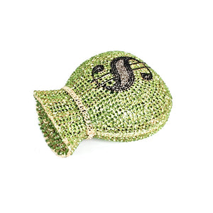 Luxury Rich Dollar Crystal Clutches