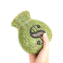 Load image into Gallery viewer, Luxury Rich Dollar Crystal Clutches