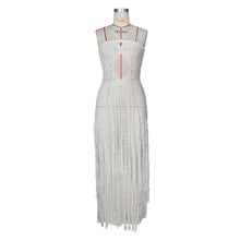 Load image into Gallery viewer, Tulum Nights Crochet Maxi Dress