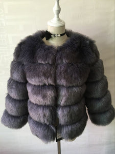 Short Artificial Fur Coat