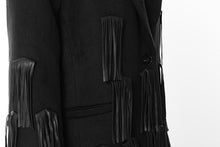 Load image into Gallery viewer, Midnight Moves Fringe Coat