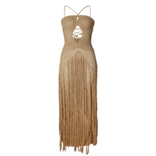 Load image into Gallery viewer, Tulum Nights Crochet Maxi Dress
