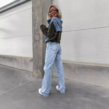 Load image into Gallery viewer, Downtown Denim Stitch Hoodie
