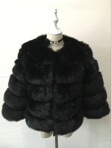 Short Artificial Fur Coat