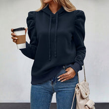 Load image into Gallery viewer, Soft Volume Puff-Sleeve Hoodie