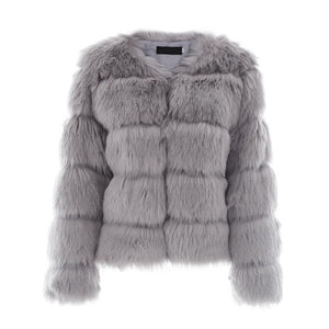 Short Artificial Fur Coat