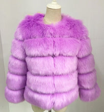 Load image into Gallery viewer, Short Artificial Fur Coat