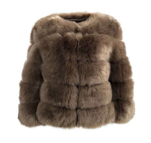 Short Artificial Fur Coat