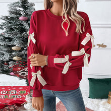 Load image into Gallery viewer, Merry Bow Red Sweatshirt