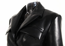 Load image into Gallery viewer, Lace Up Faux Leather Coat