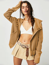 Load image into Gallery viewer, Lazy Luxe Patchwork Zip Hoodie