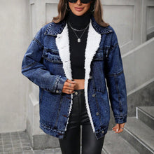 Load image into Gallery viewer, Indigo Warmth Fleece-Lined Denim Coat