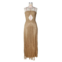 Load image into Gallery viewer, Tulum Nights Crochet Maxi Dress
