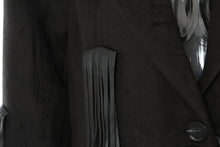 Load image into Gallery viewer, Midnight Moves Fringe Coat