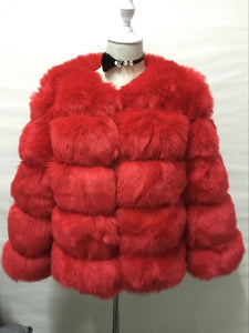 Short Artificial Fur Coat