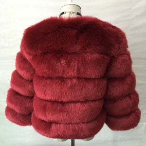 Short Artificial Fur Coat