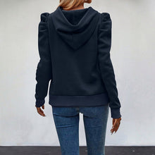 Load image into Gallery viewer, Soft Volume Puff-Sleeve Hoodie